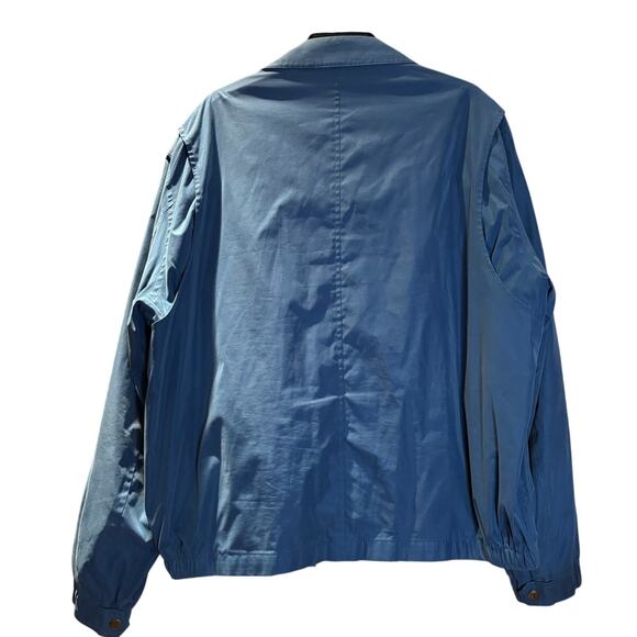 Men's Newport Harbor Blue Light Weight, Lined Suede Feel Golf Jacket, Size L - Picture 2 of 7